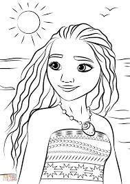 Printable Coloring Page Moana Coloring Pages Disney Coloring Sheets Princess Coloring Pages