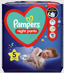 Pampers Night Pants size 5, 12 - 17 kg diaper panties 22 pcs - VMD  parfumerie - drogerie