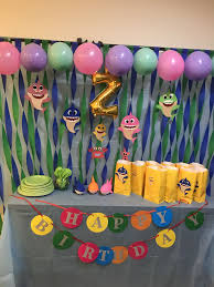 2nd Birthday Birthday Ideas For 2 Year Old Daughter Pin By J123 R On 2nd Birthday Ideas Shark Themed Birthday Party 2nd Birthday Party For Girl Girls Birthday Party Themes