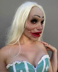 Botched female fit silicone mask. Sculpted & painted by @andrewfreeman27,  and modeled by @middiann for @immortalmasks