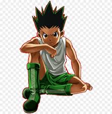 On Freecs Anime Echii Anime Naruto Chasseur De Prime Gon Freecs Sitting Angry Png Image With Transparent Background Toppng