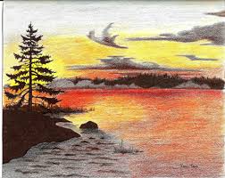 All rights to paintings and other images found on paintingvalley.com are owned by their respective owners (authors, artists), and the administration of the website doesn't bear. Sunset Drawings In Pencil At Paintingvalley Com Explore Collection Of Sunset Drawings In Pencil
