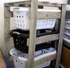An easy tutorial for a reclaimed wood laundry lint basket holder. How To Sort Your Laundry In Style Cool Laundry Basket Holder Ideas