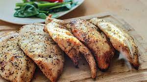 Season with salt and pepper. Broiled Chicken Breast Bodybuilding Com