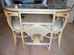 Vintage Rattan Wicker Honeymoon Set Tropical Furniture Rattan Furniture Table Top Decor