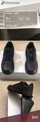 Nike Air Force 1 Black Price In India Nike Air Force 1 S Nike Air Force 1 Black On Black Kids Size 1 New With Box Nike Shoes Sneakers Black Nikes Nike Nike Force