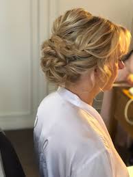 Many times, you see messy, wavy hair buns. Soft Messy Updo Bridal Wedding Bun Wedding Make Up And Hair Stylist London