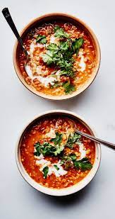 Curried Lentil Tomato And Coconut Soup Recipe Coconut Soup Recipes Lentil Curry Soup Recipes