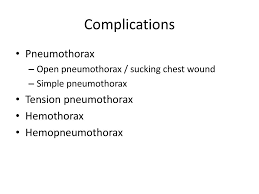 This air pushes on the outside of your lung and makes it collapse. Chest Injuries Ppt Download
