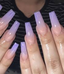 Pin By Kamiyah Yeadon On Cute Nails Ombre Acrylic Nails Pretty Acrylic Nails Purple Nails