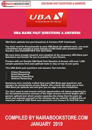 Uba Bank Aptitude Test Past Questions Answers Pdf Download Naira Bookstore The links to key aptitude.