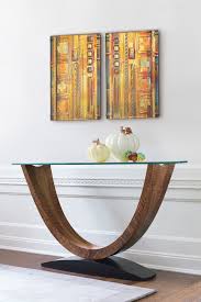 Crescent Console Table By Enrico Konig Wood Console Table Artful Home In 2020 Wood Console Table Wood Console Unique Console Table