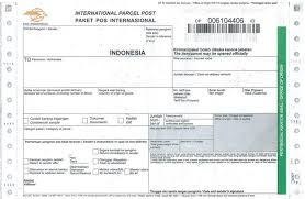 Formulir Pengiriman Barang Dalam Negeri
