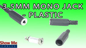 Also, for hobbyists 3.5mm audio jack is a useful components for projects that plug into headphone jacks. 3 5mm Plastic Mono Jack Diy Project To Repair Your Audio Cable 981 Youtube