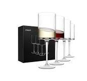 Amazon.com | Premium Crystal Wine Glasses - Hand Blown, Thin ...