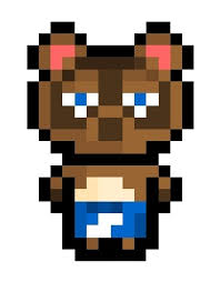 Tom Nook 14 X 20 Pixel Animal Crossing Tom Nook Pixel Art Pattern Perler Bead Art