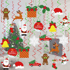 Here we go with a bunch of fun christmas party themes. Amazon Com Tifeson Christmas Decorations 36 Pcs Xmas Holiday Hanging Swirls Decoration Snowman Snowflake Ceiling Hanging Decor For Christmas Party Supplies Xmas Decor Toys Games