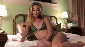 Mona wales solo with hitachi on bed