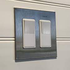 These are our stainless steel switch plates. Tedstuff Custom Labeled Magnetic Cover 2 Gang Rocker Wall Plate Wayfair