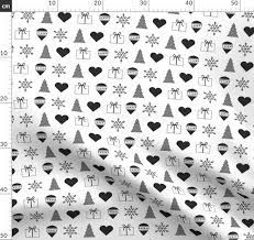 What kind of wrapping paper does hallmark use? Christmas Wrapping Paper Black On Whit Spoonflower