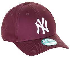 New Era League Essential New York Yankees Cap Maroon Snapback Caps Snapback Hats Uk Cheap 5 Panel Caps Skatehut Skatehut Yankees Cap Cap Hats