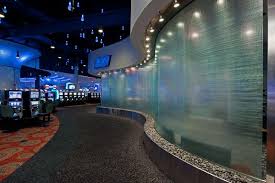 Portfolio Firekeepers Casino Guardian Inglass Interior Glass Custom Water Feature Water Features Glass