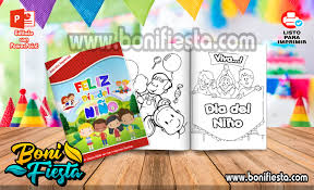 Relieve, costa alta y costa baja, para que el párrafo tenga sentido completo. Librito Para Colorear Dia Del Nino Boni Fiesta