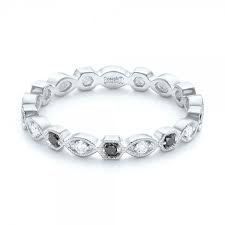 Black And White Diamond Wedding Band Custom Eternity Black And White Diamond Wedding Band 102950 Seattle Bellevue Joseph Jewelry Black Diamond Wedding Bands Diamond Wedding Bands Wedding Rings For Women