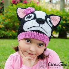 Boston Terrier French Bulldog Hat Pdf Crochet Pattern 6 Etsy Crochet Hat Pattern Crochet Crochet Hats