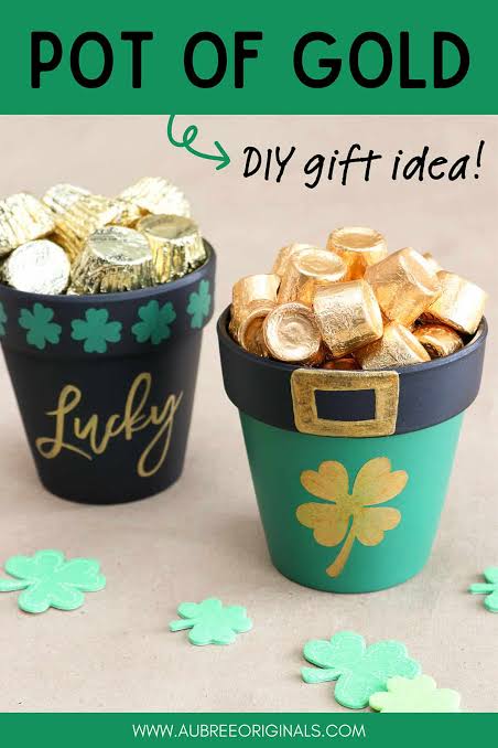 Lucky Pot of Gold Gift DIY - Aubree Originals