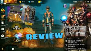 Garena free fire is a mobile battle royale shooter where players land on a remote island to fight and survive. Elite Pass S7 Steampunk Revolution Review Garena Free Fire Youtube