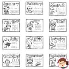 Monthly coloring pages are a great way to celebrate the start of a new month! Months Of The Year Printables Prek Autism Sped Coloring Pages