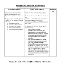 Study Guide Animal Assessment