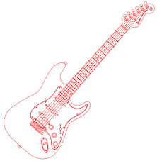 Fender Stratocaster Vector Image Fender Stratocaster Fender Music Tattoo Designs