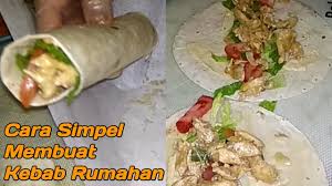 Resep daging kebab / shawarma rasanya mirip kedai kebab. Cara Simpel Membuat Sauwerma Kebab Rumahan Youtube