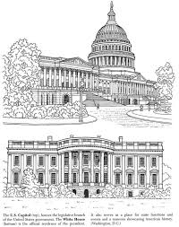 They are excellent activities for young children. Historic American Landmarks Us Capitol Building And The White House Home O F The President Welcome T House Colouring Pages White House Drawing Coloring Pages