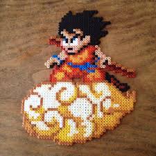 Son Goku Dragon Ball Hama Perler Beads By Lauro Espinosa Val Hama Beads Design Perler Bead Art Perler Bead Patterns
