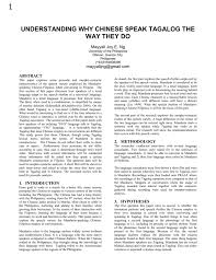 Research paper in tagalog rating: Understanding Why Chinese Speak Tagalog The Way They Do