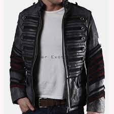 Designer Men Military Leather Jacket Leatherexotica Leather Jacket Style Stylish Leather Jacket Leather Jacket
