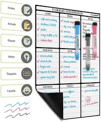Planning Semaine Format A3 Pour Frigo Par Plan Smart Calendrier Hebdomadaire Tableau Bla Planning Semaine Calendrier Hebdomadaire Planificateur De La Semaine