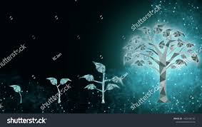 Background Of Abstract Fintech Financial Technology Transformation Innovation Investment Development Of Successful Cashless Fintech Stock Illustration Abstract