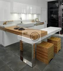 Schone Und Moderne Kuche Interieur Leinwandbilder Bilder Stuhle Esszimmer Beleuchtung Myloview De