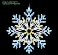 White 2D Snowflake LED Motif Light LED Rope Light for ...