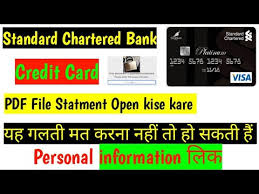 We did not find results for: Standard Chartered Credit Card Statement Pdf File Kise Open Kare Youtube