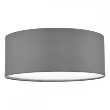 I'm so excited to show you this project, guys, because i really took my. Flush Fit Drum Shade Ceiling Light In Grey Cotton Fabric With Diffuser