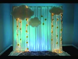 Birthday Decoration At Home Ideas India Little One Shower Ideas To Celebrate Your Preferred Mom To Be Dova Home Baby Shower Backdrop Moon Baby Shower Star Baby Shower Theme