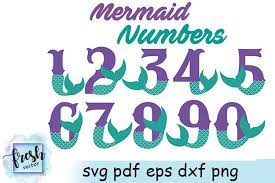 Free Free 184 Mermaid Numbers Svg Free SVG PNG EPS DXF File