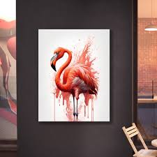 tablou printat flamingo acuarele – The Print Studio