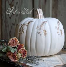 Faux Pumpkin From Walmart Gets A Glamorous New Look With Chalk Paint Decorative Paint By Annie Sloan Artis Fall Halloween Decor Faux Pumpkins Gold Chandelier