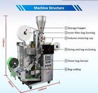 Automatic small scale loose leaf teabag with tag and string ...